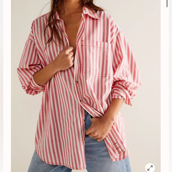Free People Tops - free people Freddie Striped Shirt